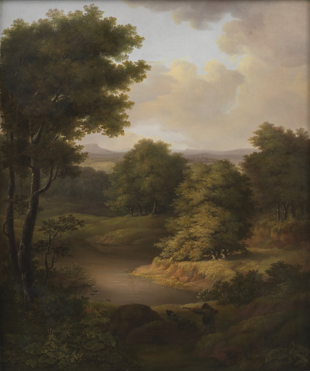 Chasse au canard dans un paysage boisé - Julie Lütken