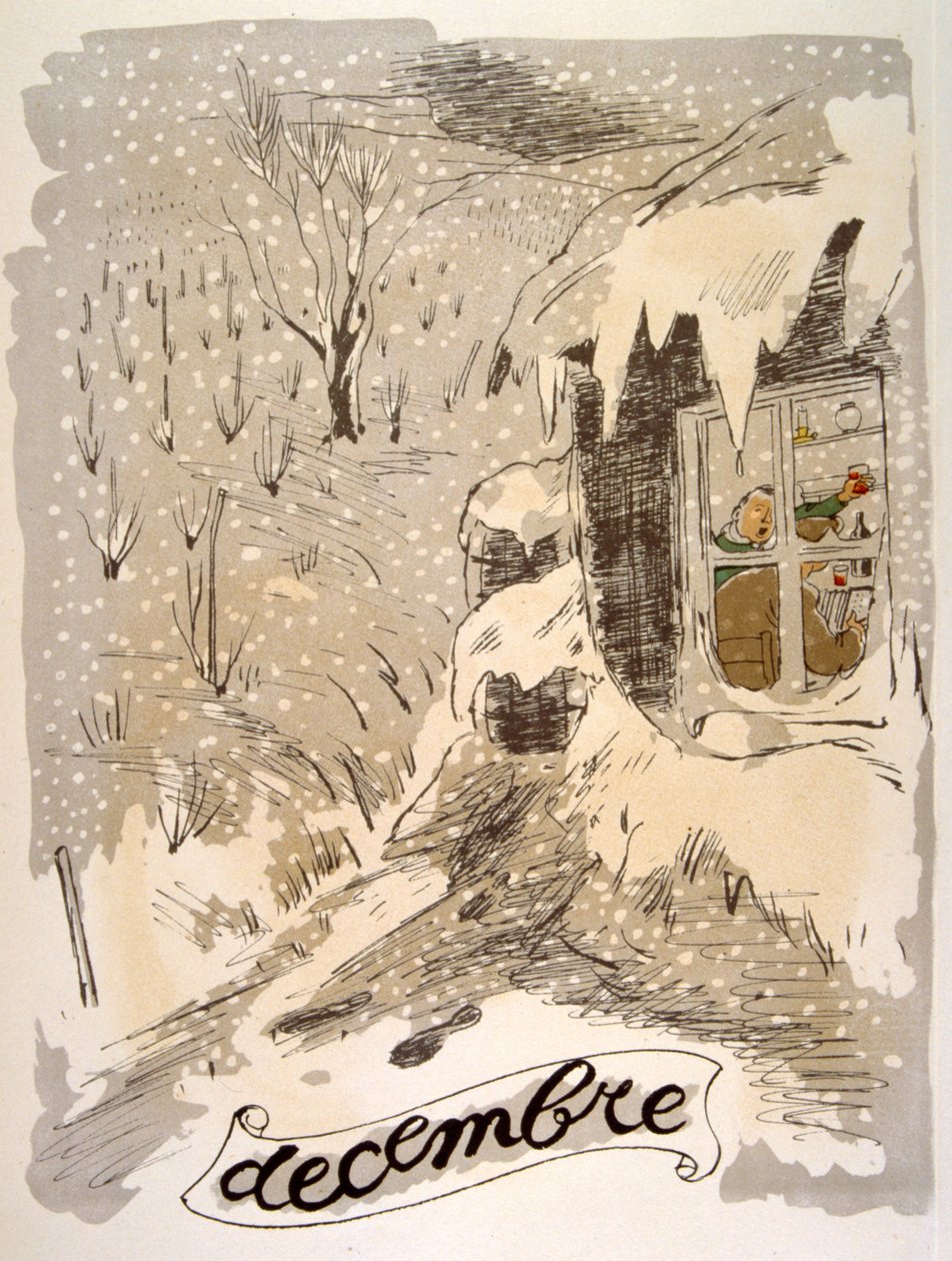 Illustration humoristique de vin 1946. Illustration par Julien Pavil - Julien Pavil