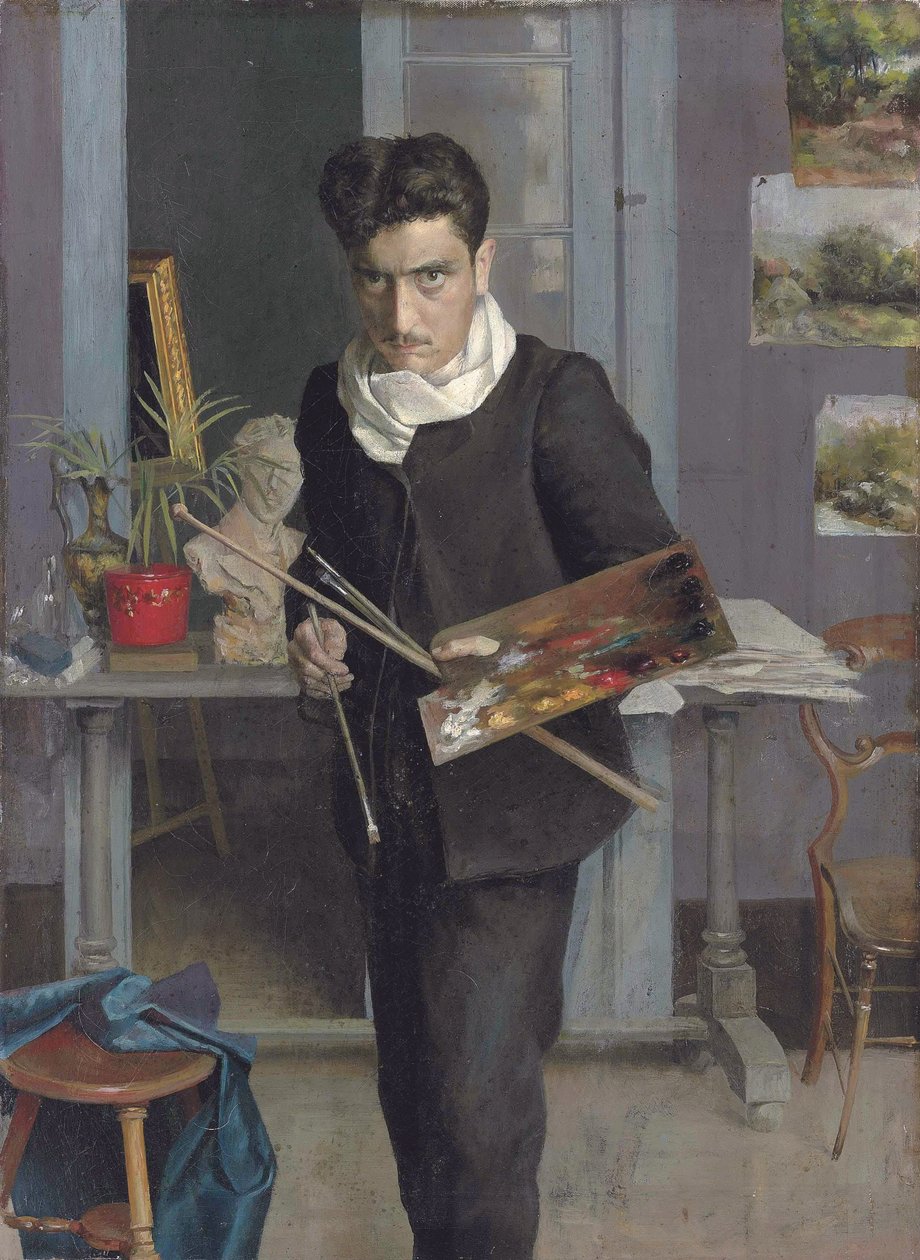 Autoportrait jeune - Julio Romero de Torres