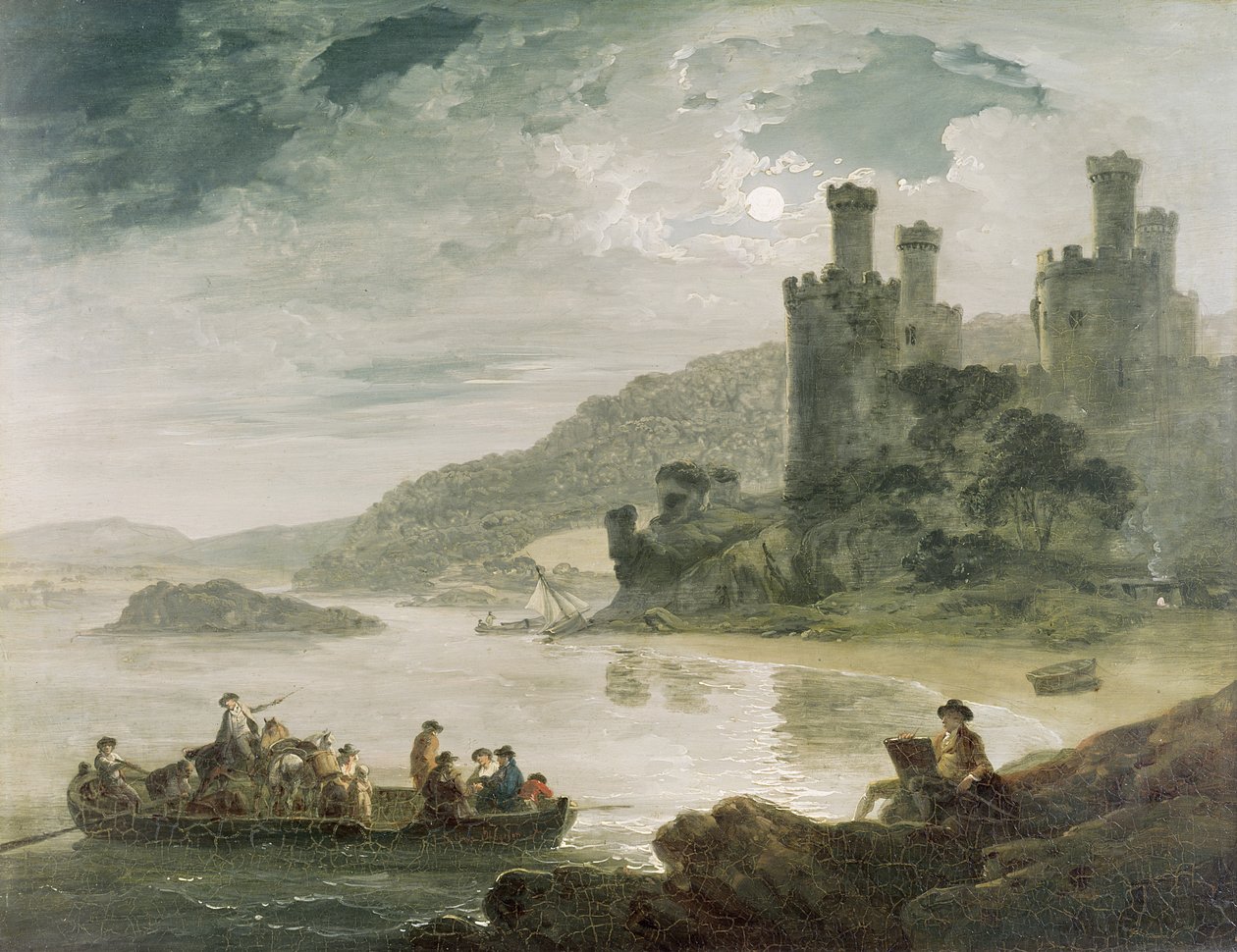 Château de Conway, 1794 - Julius Caesar Ibbetson