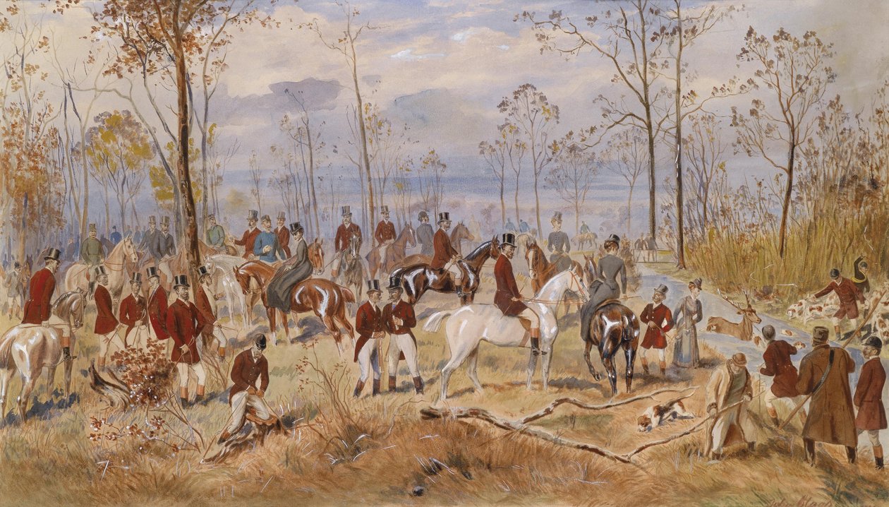 Chasse au renard - Julius Blaas von