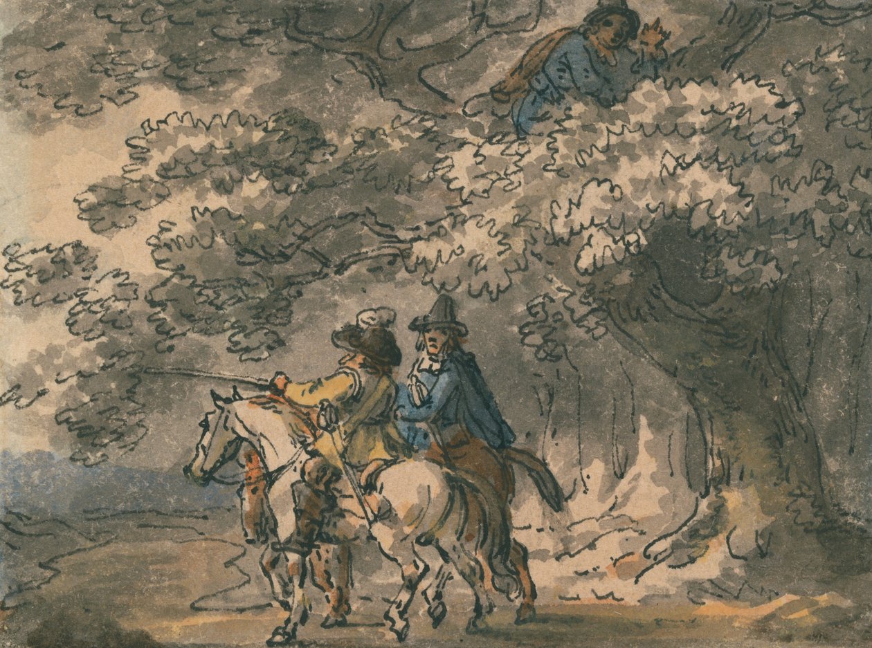 La dissimulation de Charles II - Julius Caesar Ibbetson