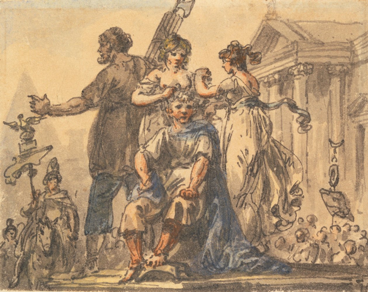 Die Bildung der Bürgerkrone - Julius Caesar Ibbetson