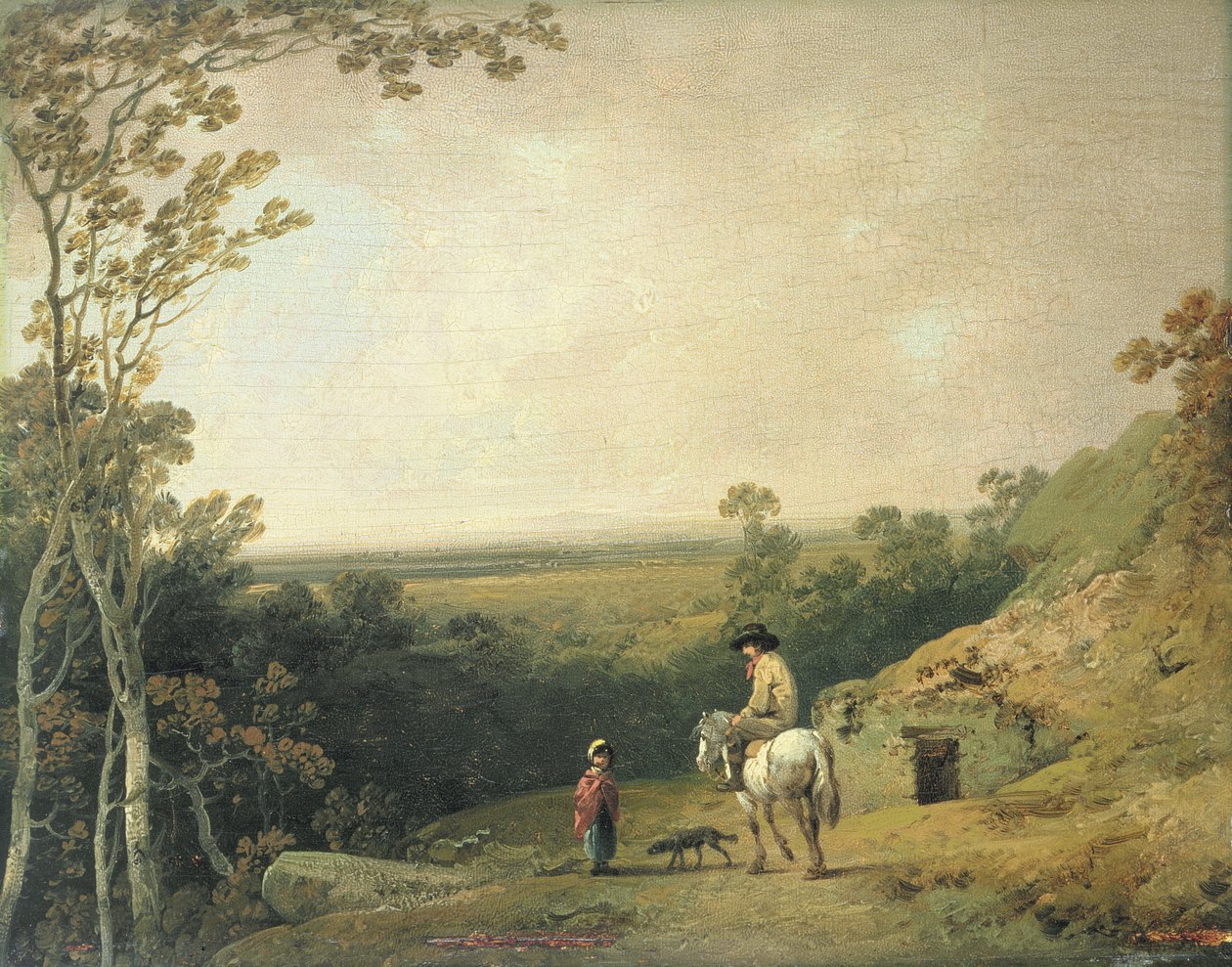 Paysage avec figures - Julius Caesar Ibbetson
