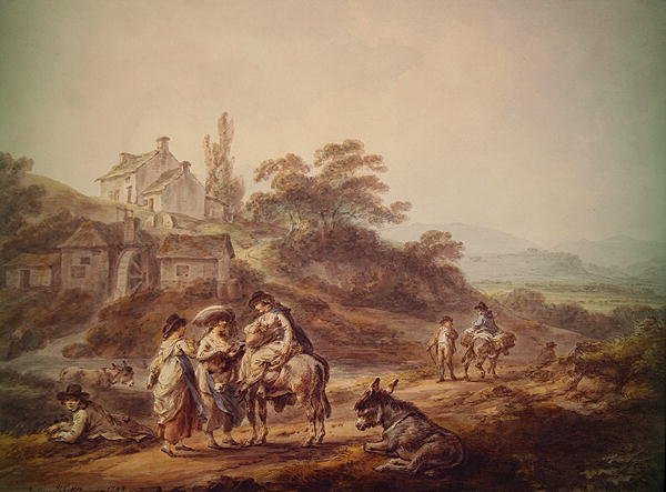 Le Moulin à eau - Julius Caesar Ibbetson