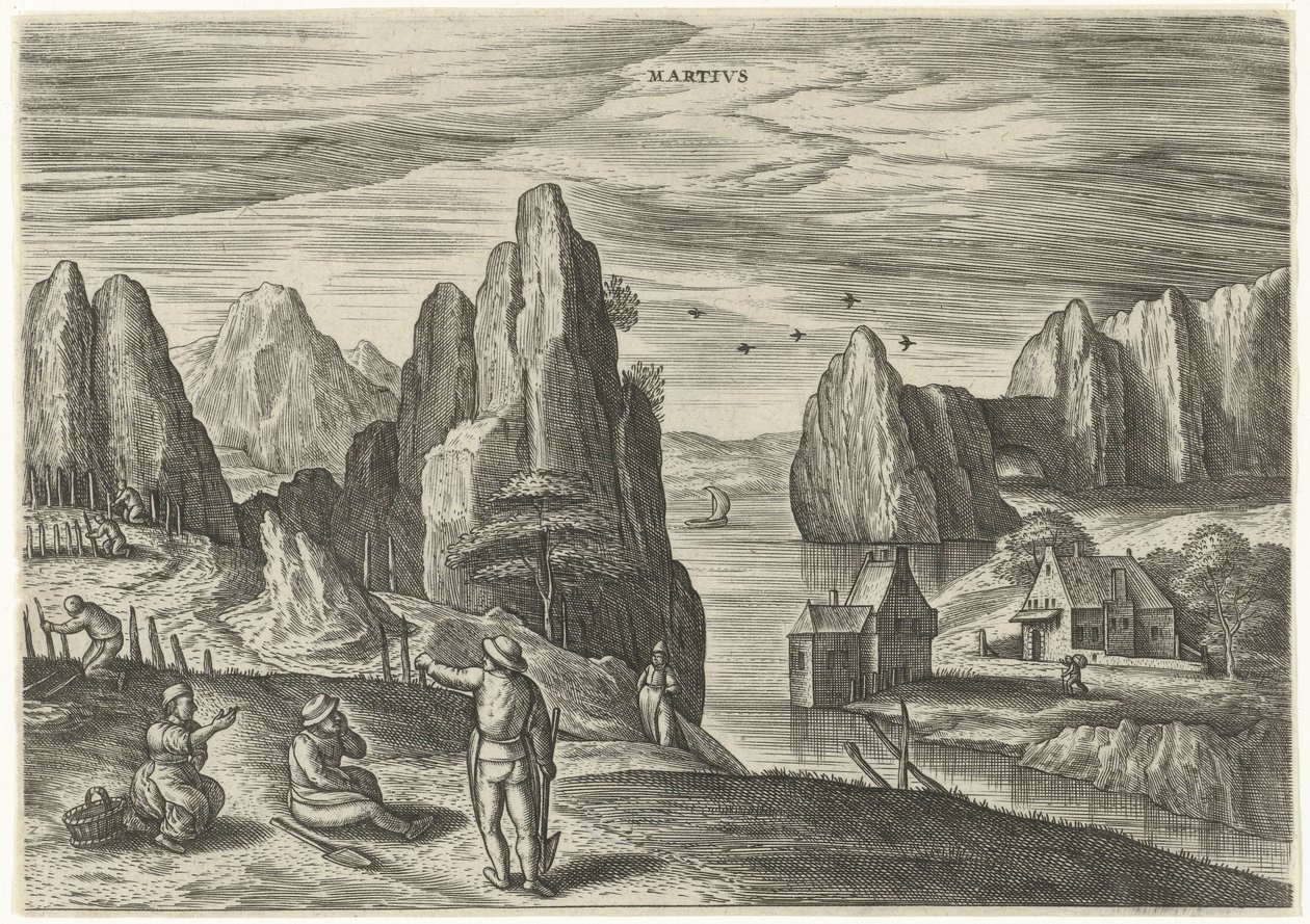 Mars (Les douze mois) - Julius Goltzius