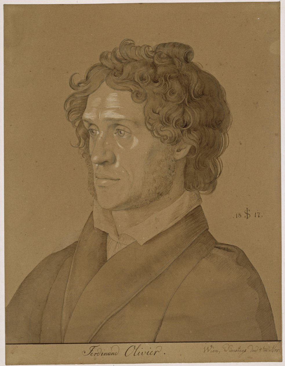 Portrait de Ferdinand Olivier - Julius Schnorr von Carolsfeld
