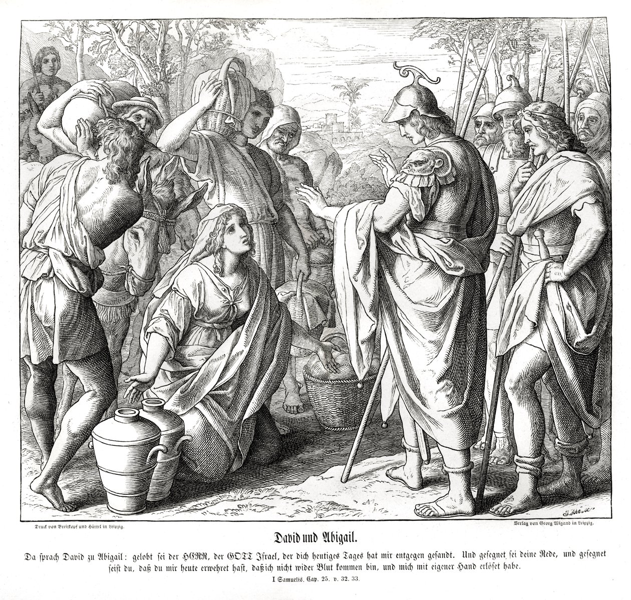 David et Abigail - Julius Schnorr von Carolsfeld