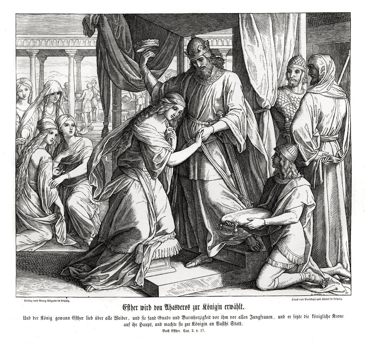 Esther devient reine, Esther - Julius Schnorr von Carolsfeld