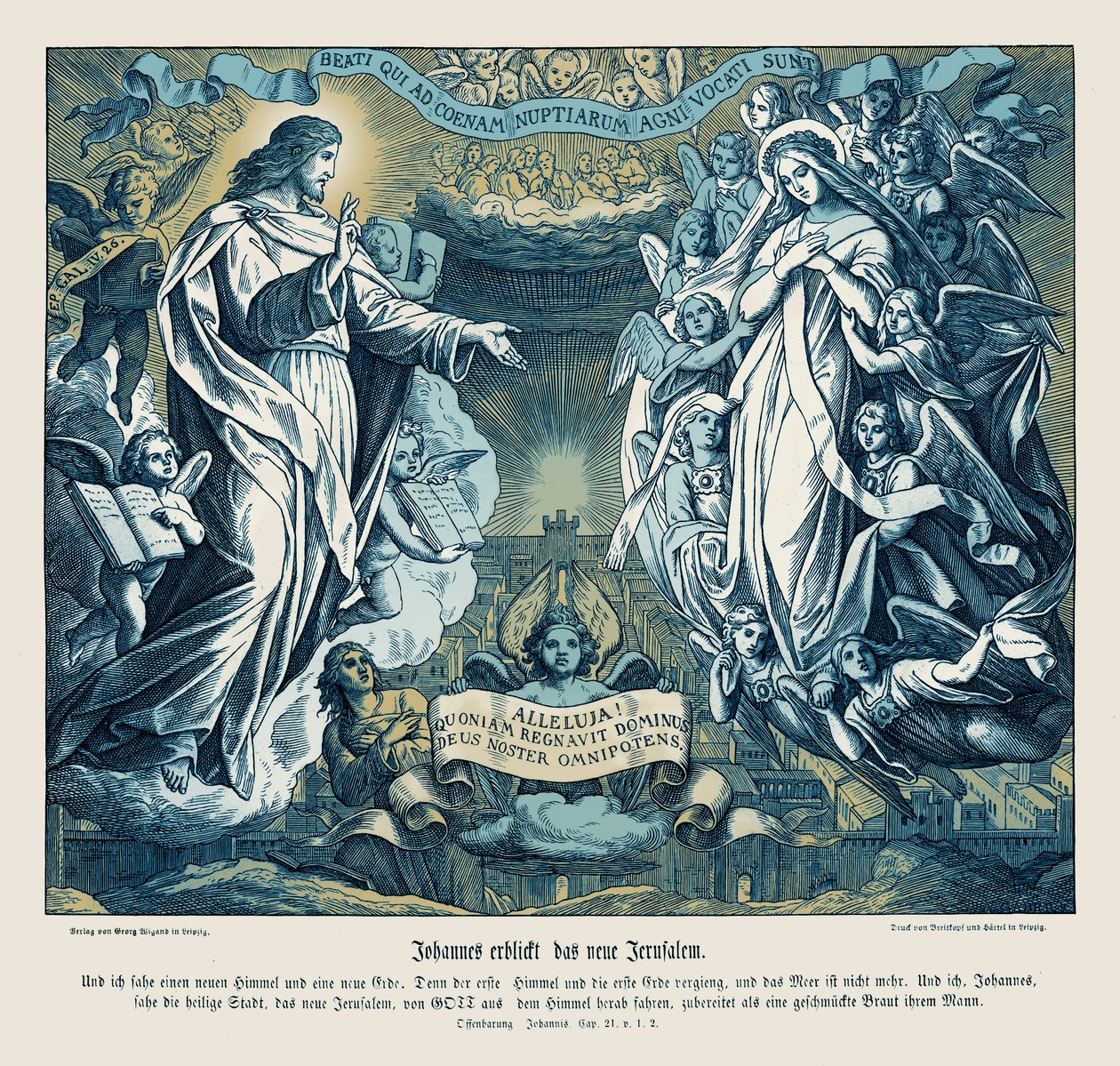 La vision de Jean de la nouvelle Jérusalem, Révélation - Julius Schnorr von Carolsfeld