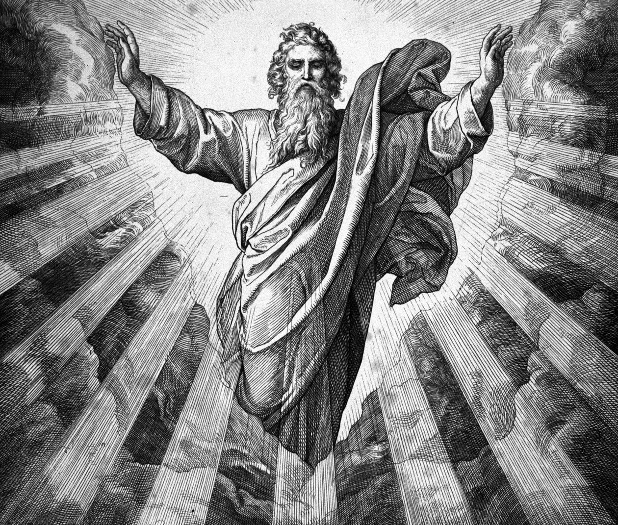 Que la lumière soit. Dieu et la Création - Julius Schnorr von Carolsfeld