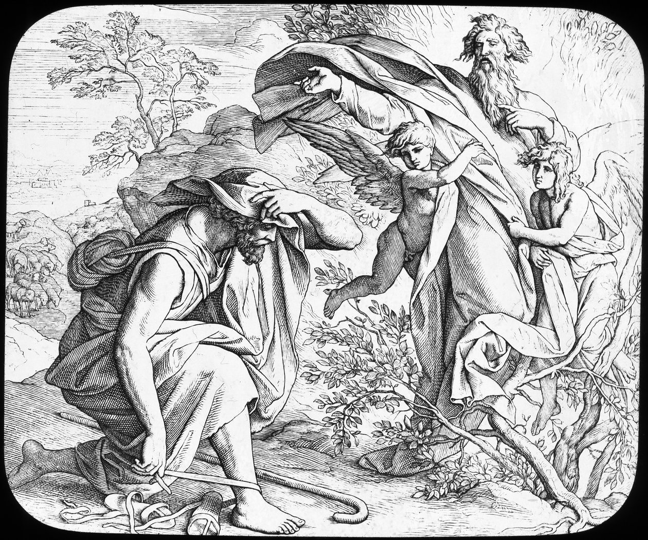 Moïse et le Buisson Ardent, 19ème siècle - Julius Schnorr von Carolsfeld
