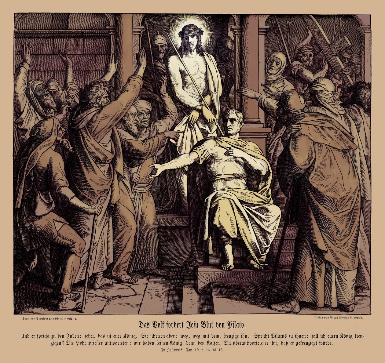 Ponce Pilate, Évangile de Jean - Julius Schnorr von Carolsfeld