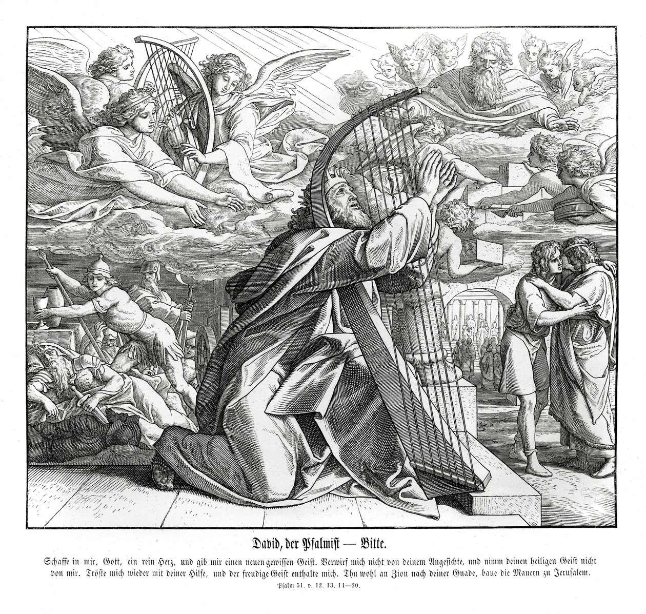 Psaumes - supplication - Julius Schnorr von Carolsfeld