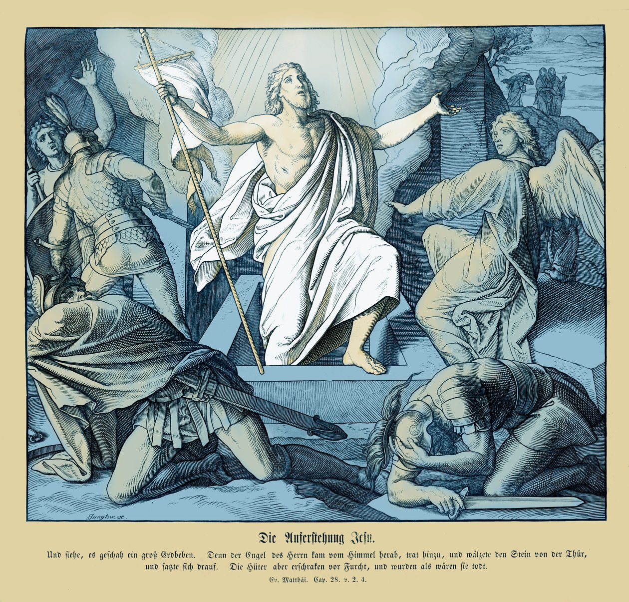 Résurrection de Jésus, Évangile de Matthieu - Julius Schnorr von Carolsfeld