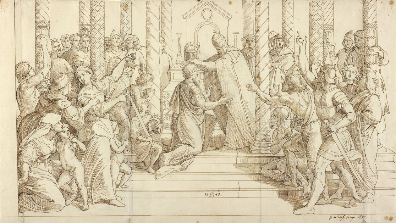 Le couronnement de Charlemagne - Julius Schnorr von Carolsfeld