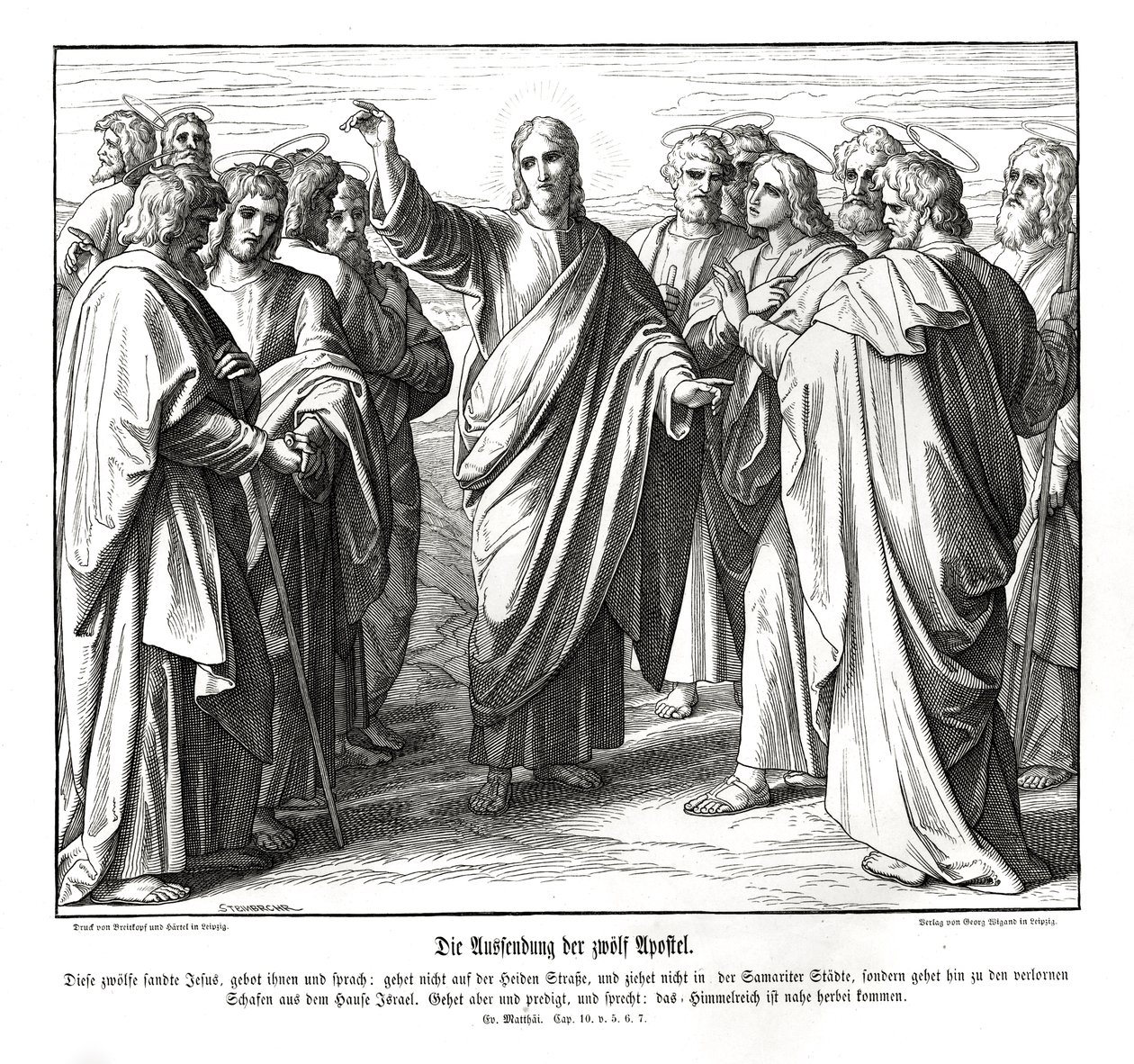 Les douze apôtres - Julius Schnorr von Carolsfeld