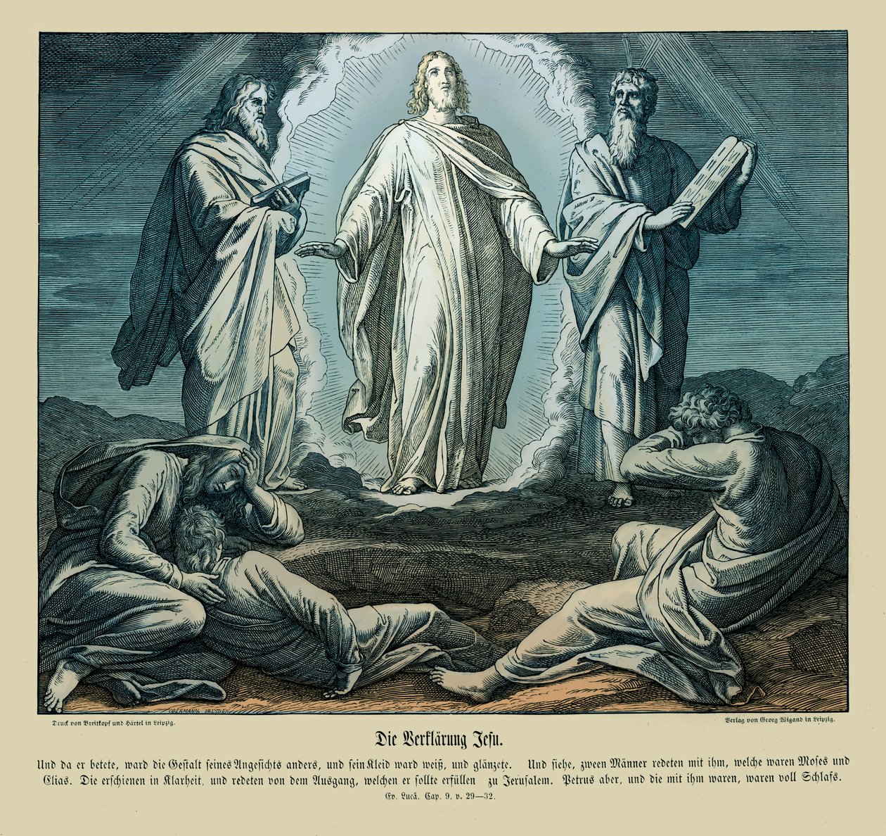 Transfiguration de Jésus, Évangile de Luc - Julius Schnorr von Carolsfeld