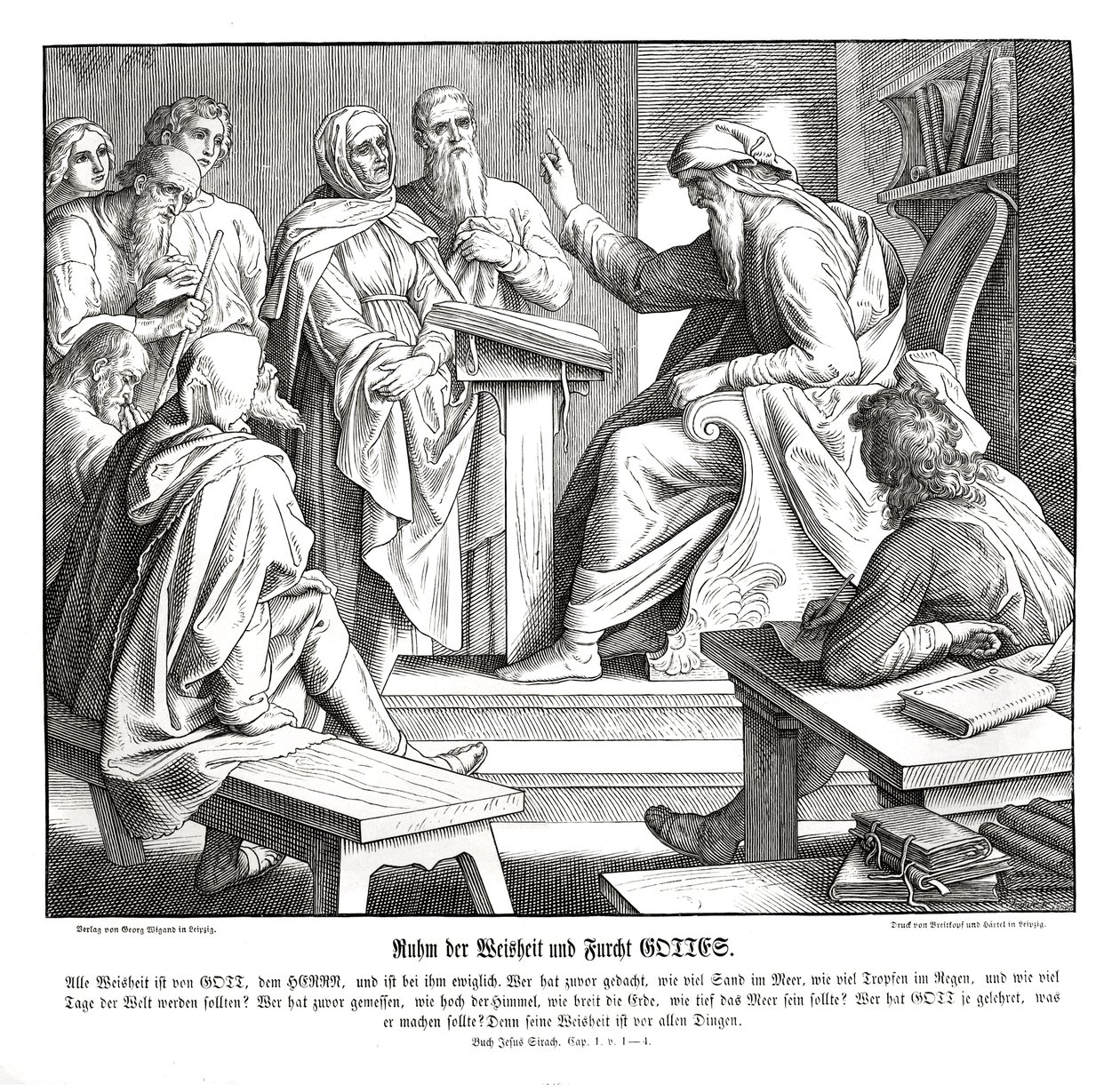 Sagesse du Seigneur, Livre de Sirach - Julius Schnorr von Carolsfeld