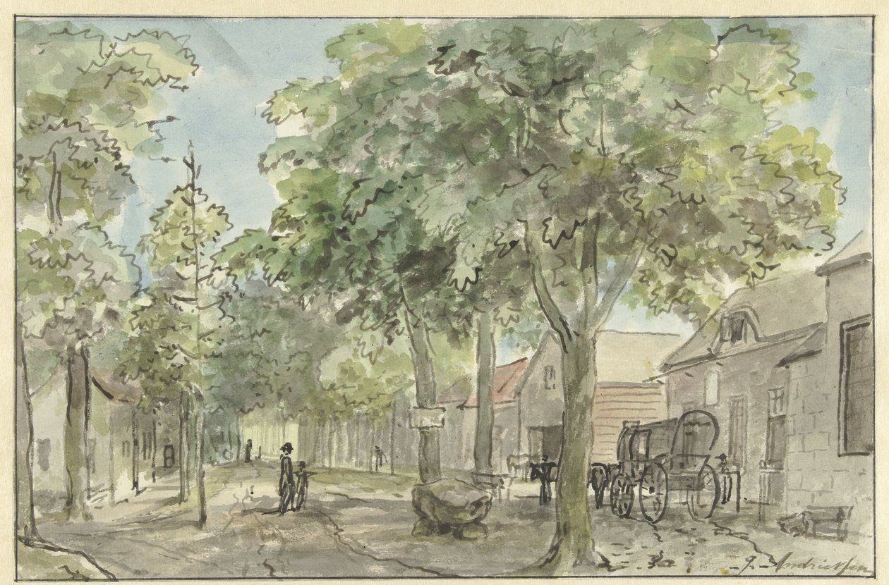 Rue de village à Lage Vuursche - Jurriaan Andriessen