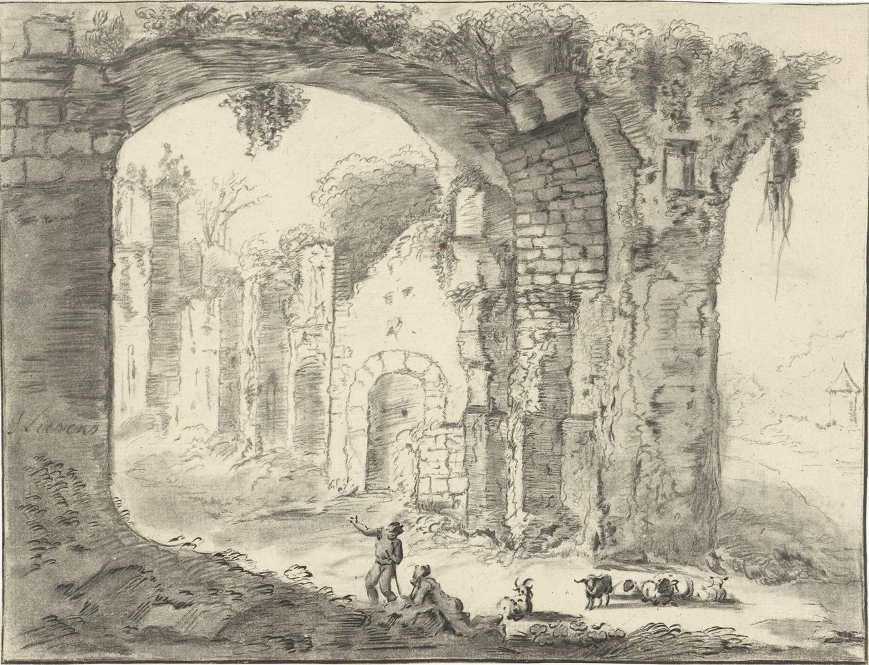 Paysage avec ruine - Jurriaan Cootwijck
