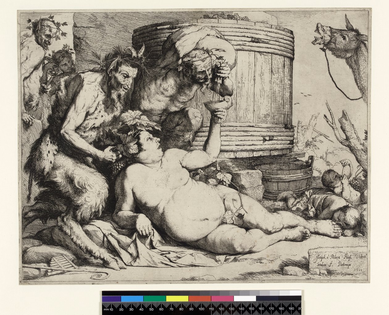 Silenus ivre. Silenus au pressoir à vin, avant 1652 - Jusepe de Ribera