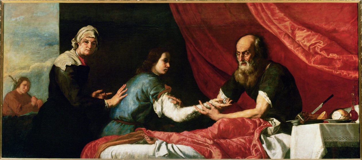 Isaac et Jacob (peinture sur toile) - Jusepe de Ribera