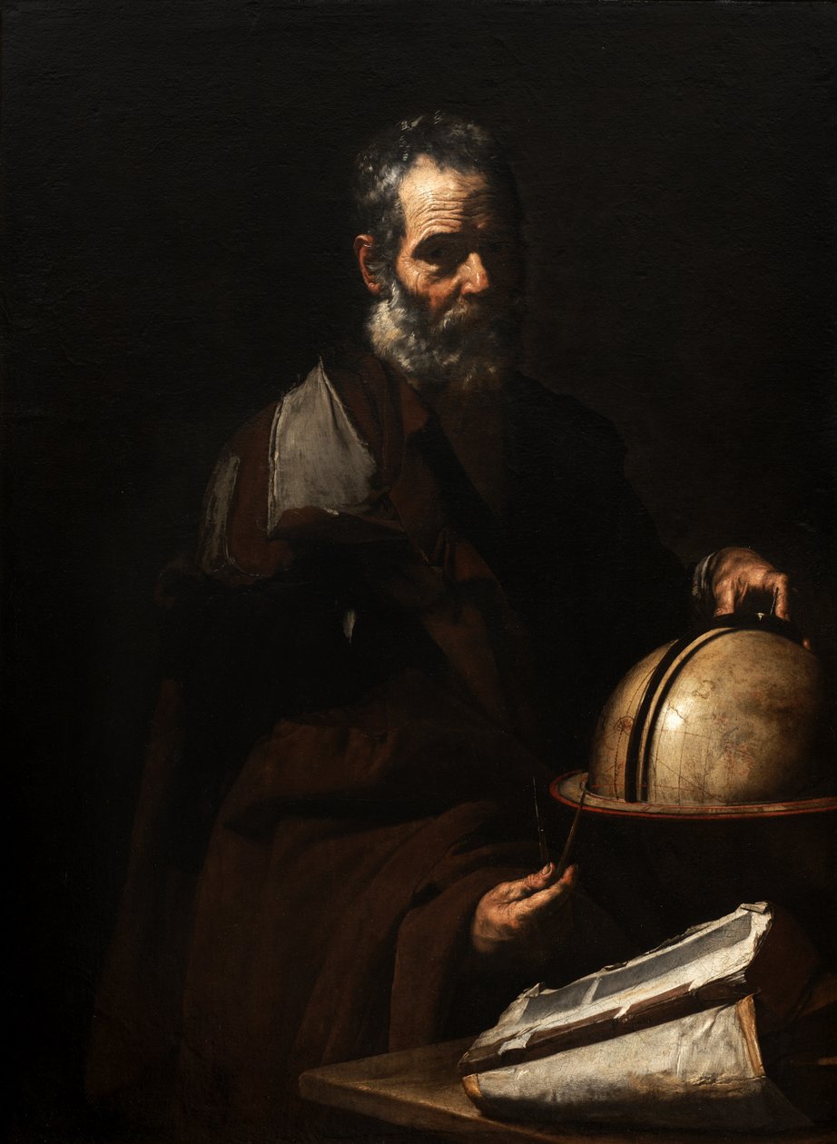 Philosophe avec un globe (Anaxagore ?) - Jusepe de Ribera