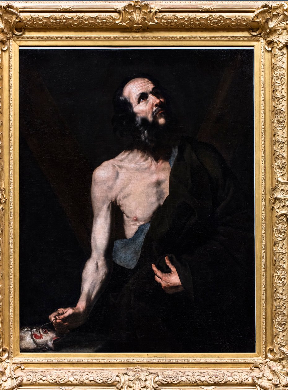 Saint André (oil on canvas) - Jusepe de Ribera
