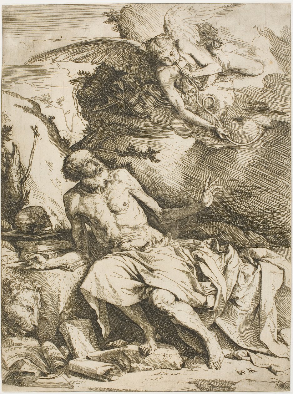 Saint Jérôme écoutant la trompette du Jugement dernier - Jusepe de Ribera