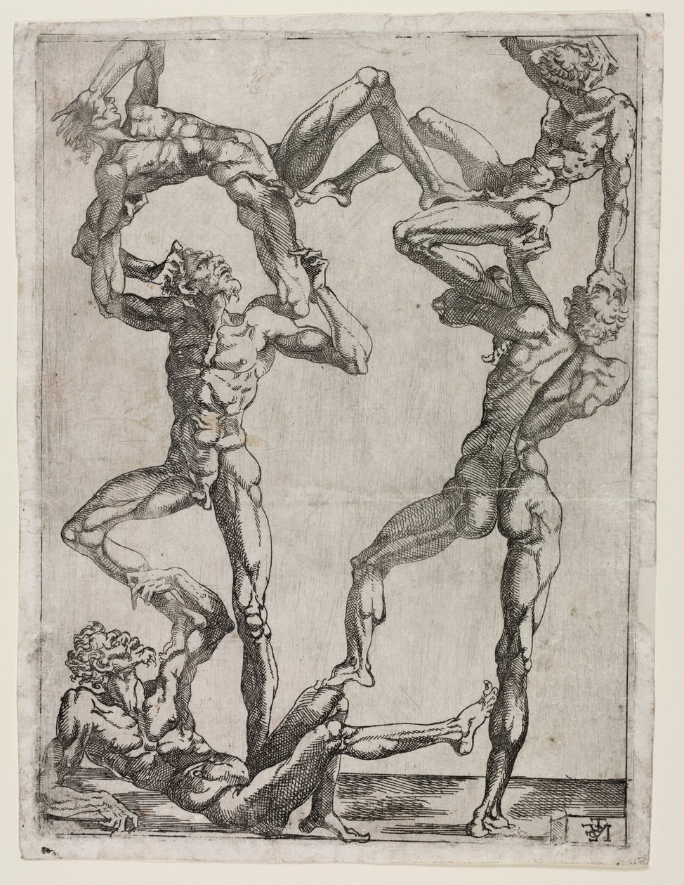 Pyramide de cinq hommes, vers 1543 - Juste de Juste