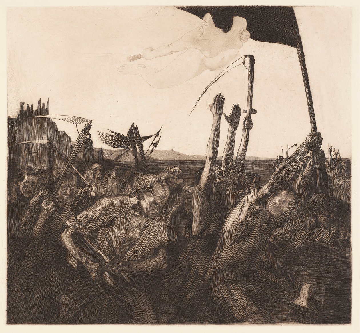 Tumulte (Uproar) - Käthe Kollwitz