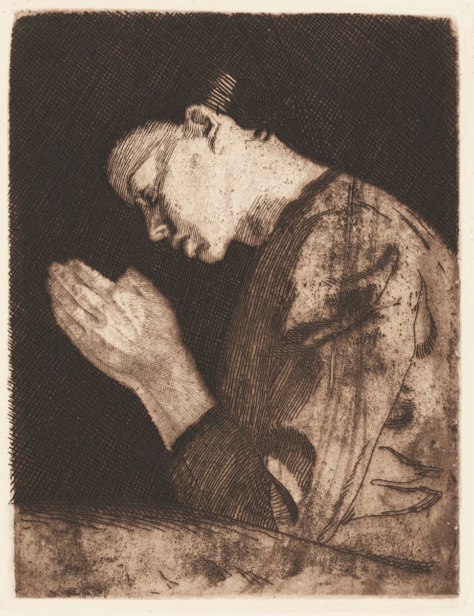 La jeune fille en prière (Praying Girl) - Käthe Kollwitz