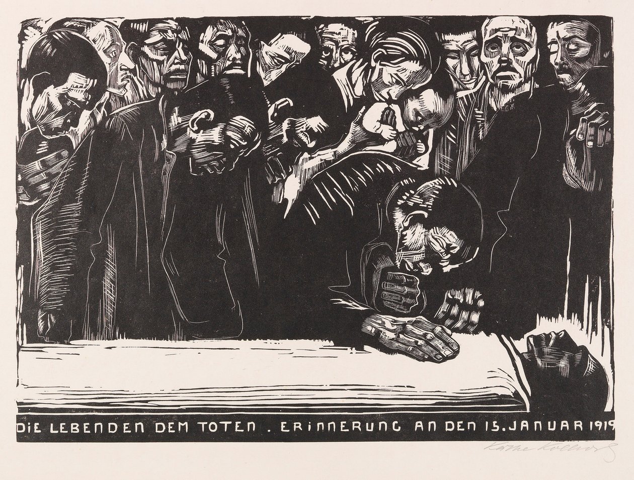 Feuille commémorative pour Karl Liebknecht, 1920 - Käthe Kollwitz