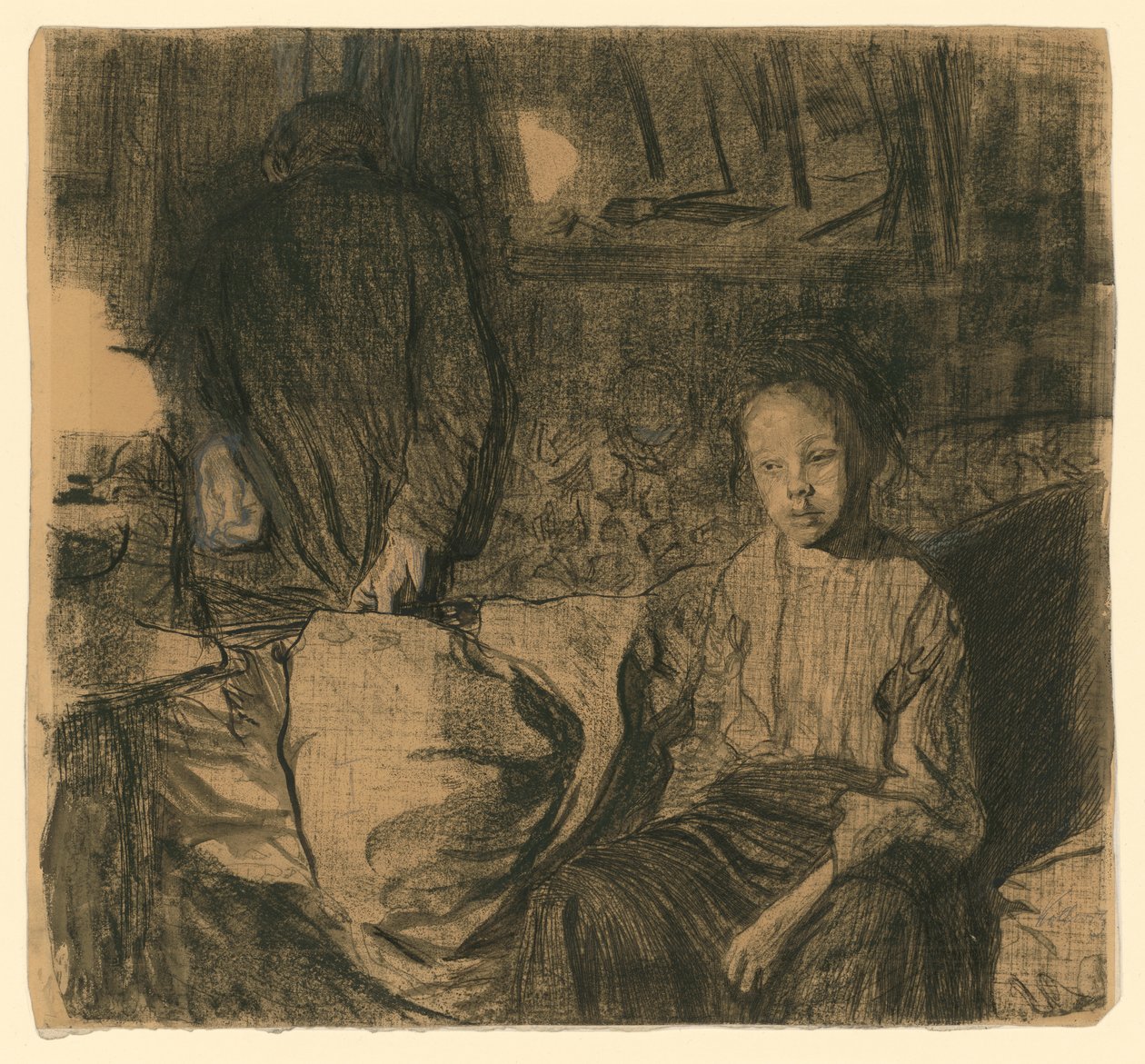 Jeune couple (1er état) - Käthe Kollwitz