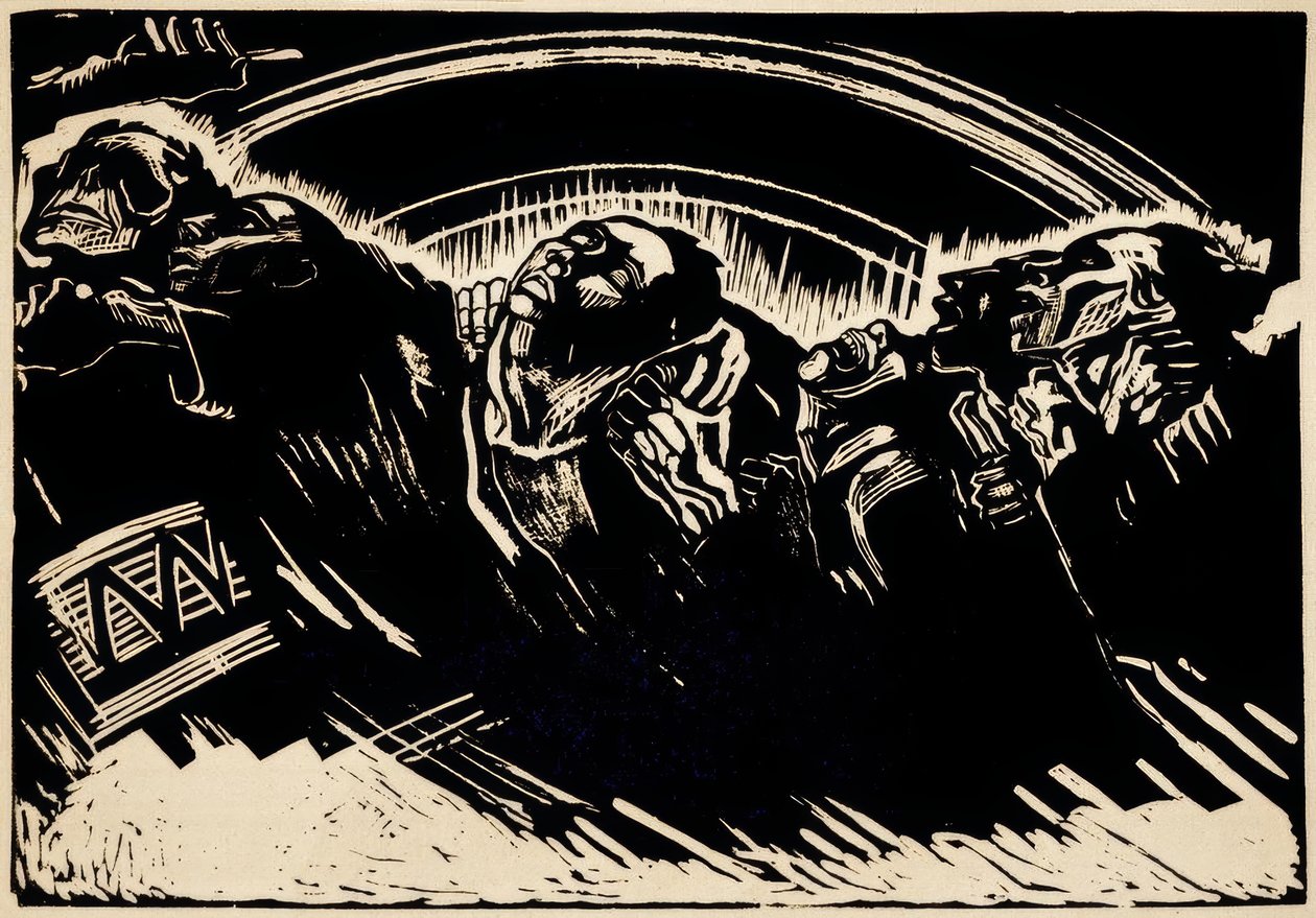 K. Kollwitz, Les volontaires - Käthe Kollwitz