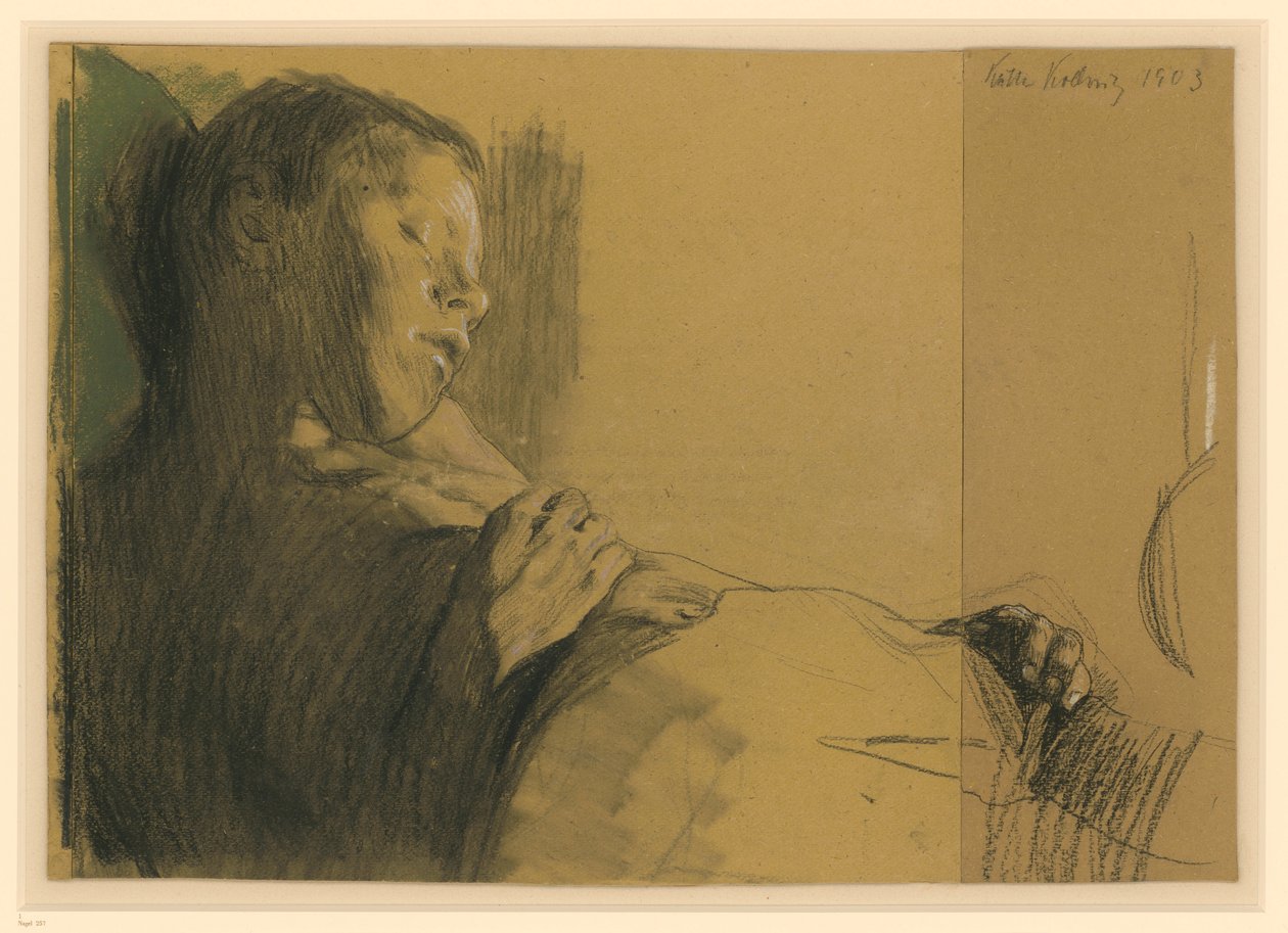 Schlafender Knabe (Das tote Kind) - Käthe Kollwitz