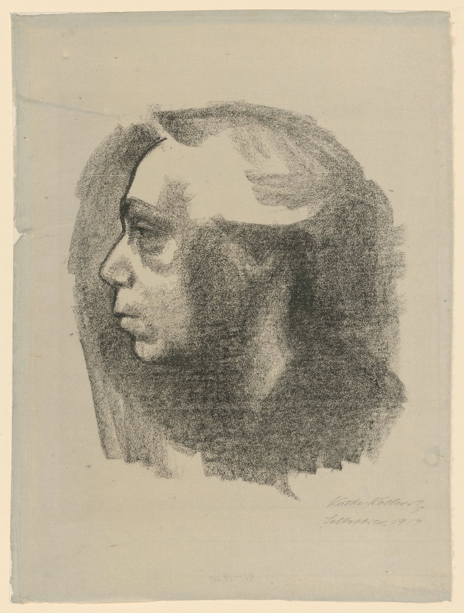 Autoportrait (1er état) - Käthe Kollwitz