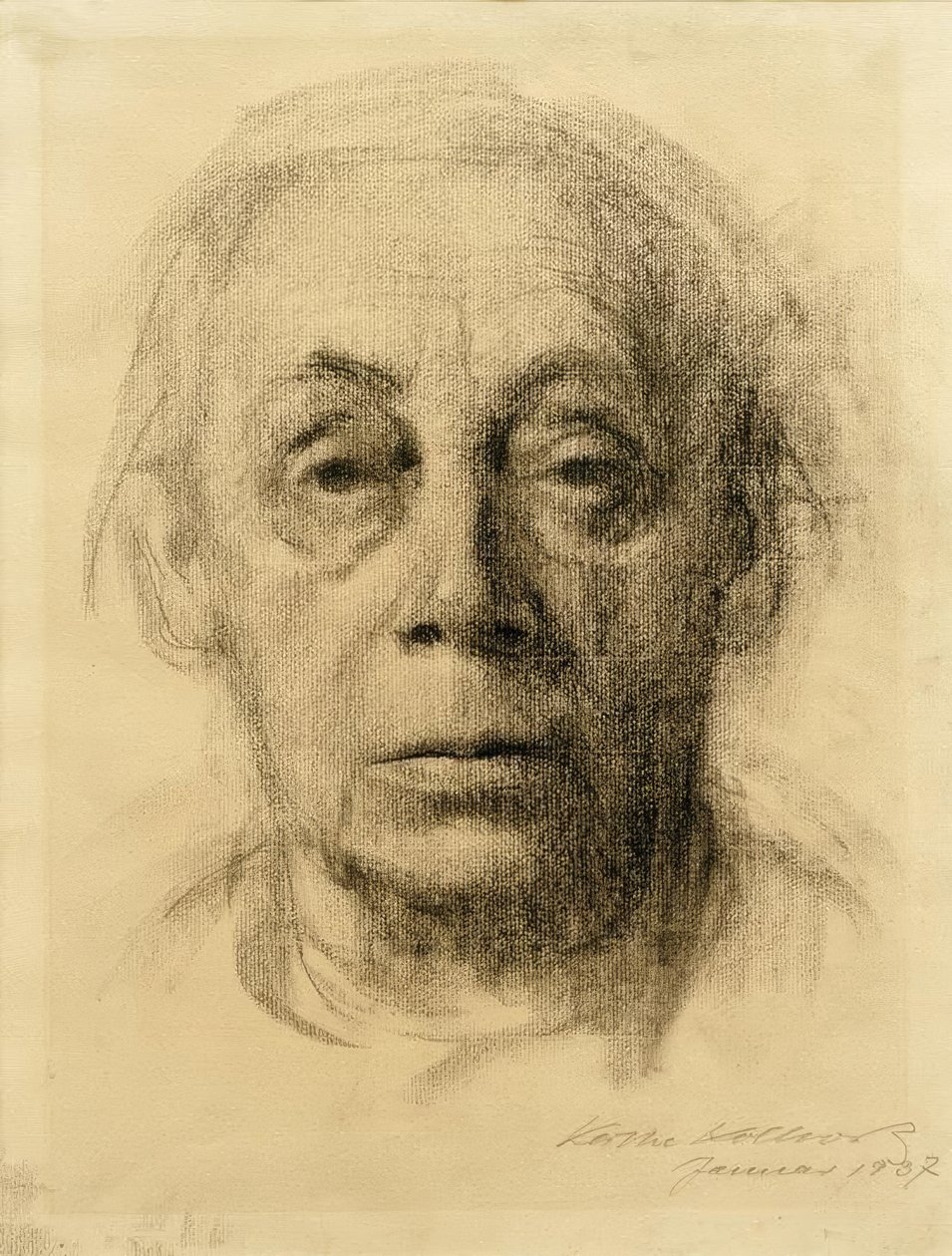 Autoportrait en face - Käthe Kollwitz