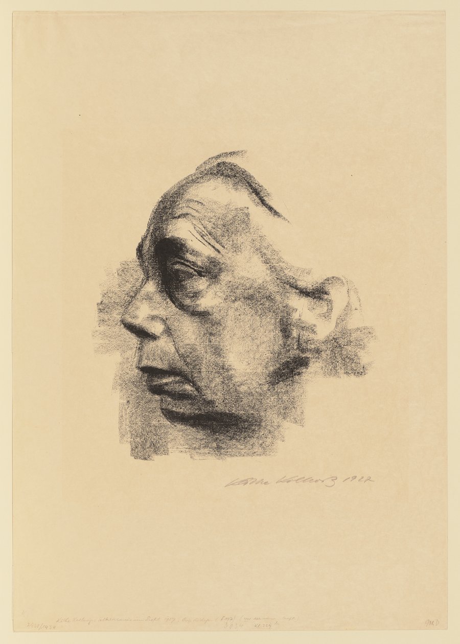 Autoportrait de profil - Käthe Kollwitz