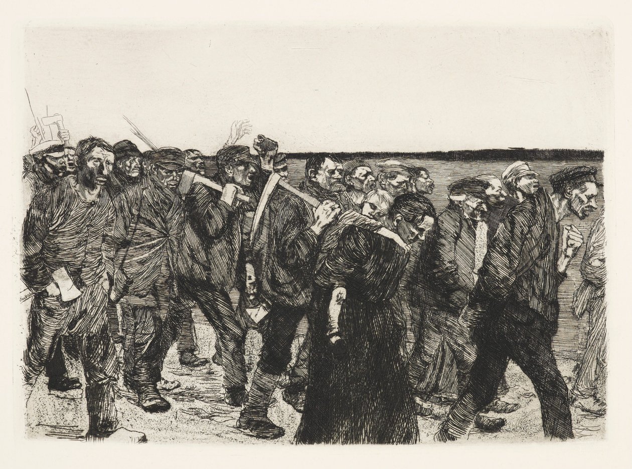 Weberzug (La Marche des tisserands) - Käthe Kollwitz