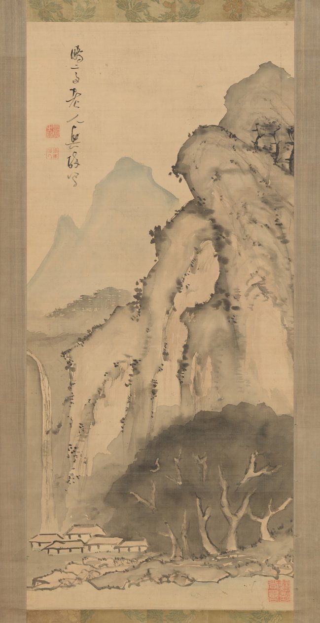 Paysage avec Cascade - Kameda Bosai
