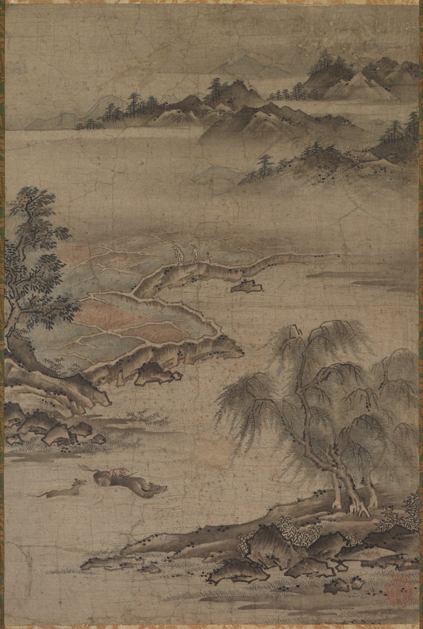 Agriculture et élevage de buffles en été - Kanô Jushin