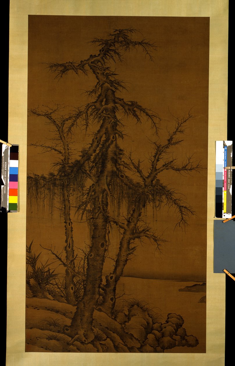 Vieux arbres, bambous et rochers, vers 1300 - Kan Li