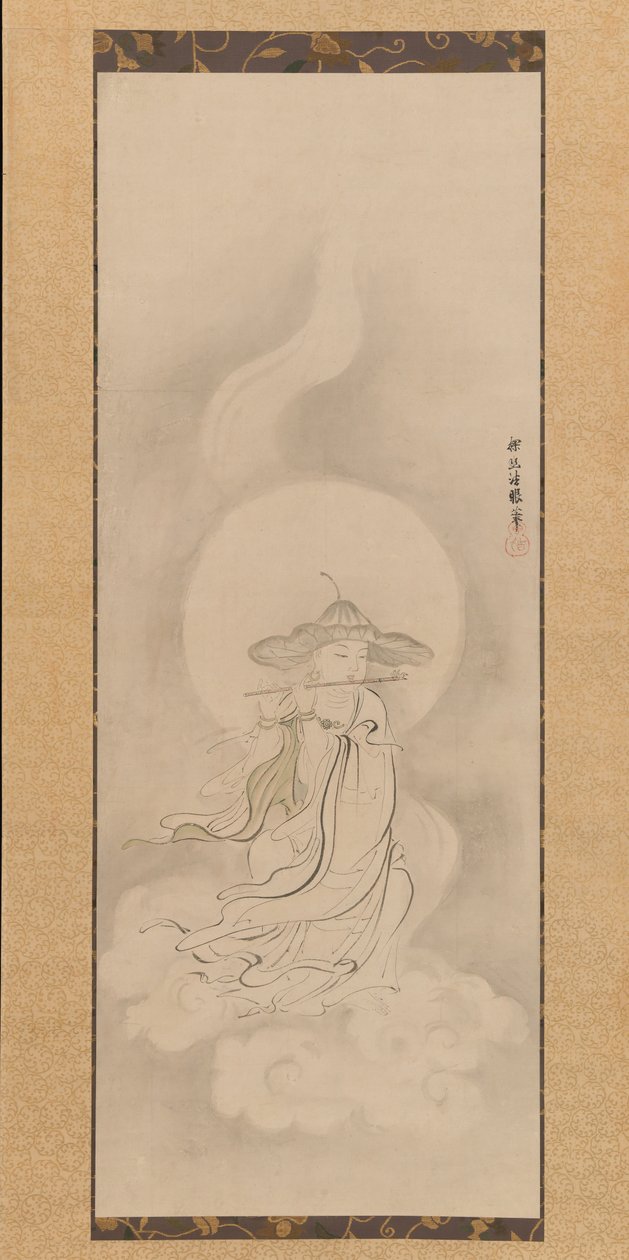 Jizo Bosatsu jouant de la flûte - Kanō Tan’yū