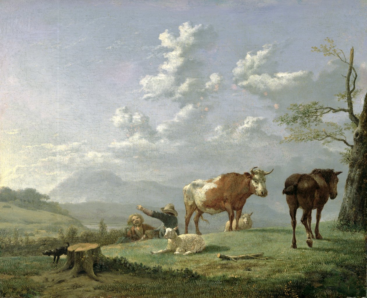 Paysage pastoral - Karel Dujardin