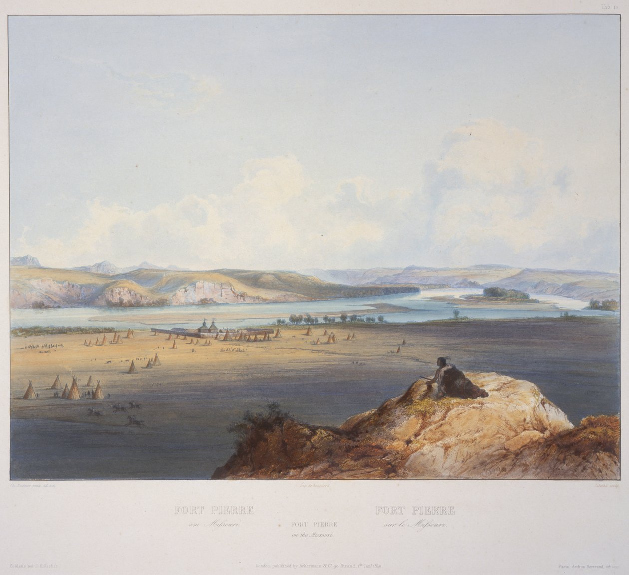 Fort Pierre sur le Missouri - Karl Bodmer