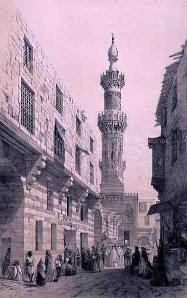 Scène de Rue avec une Procession en Cours, Le Caire - Karl (after) Bodmer
