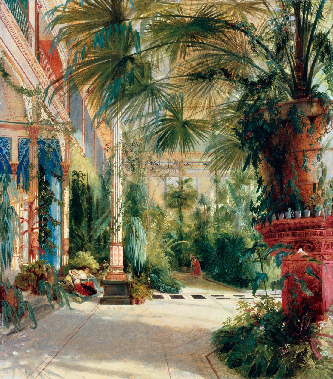 Serre à palmiers - Carl Blechen