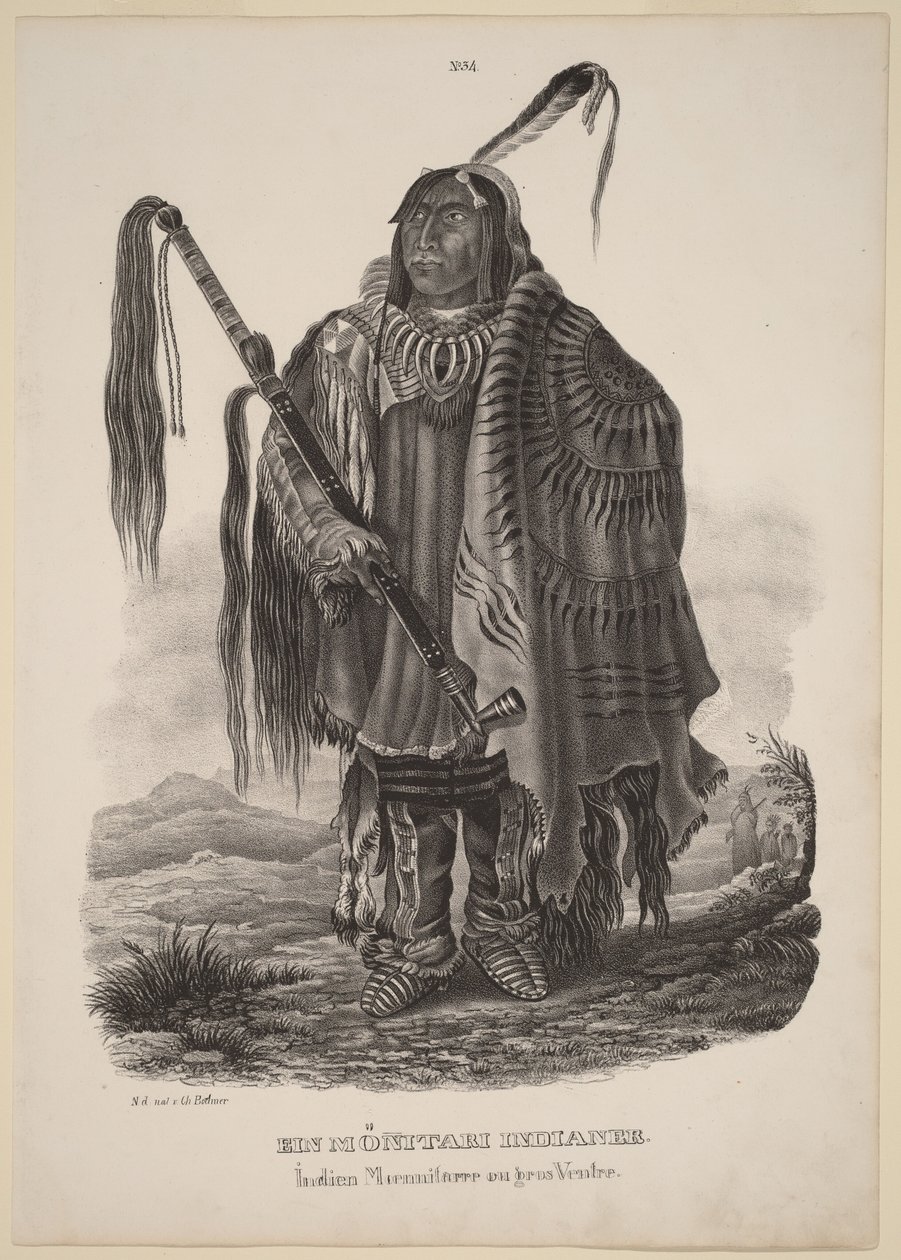 Un Indien Monitari - Karl Bodmer